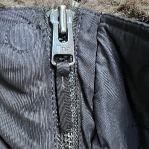 Aritzia TNA Blackcomb Black Parka Hooded Jacket Size Small Winter Coat Faux Fur - Picture 6 of 16